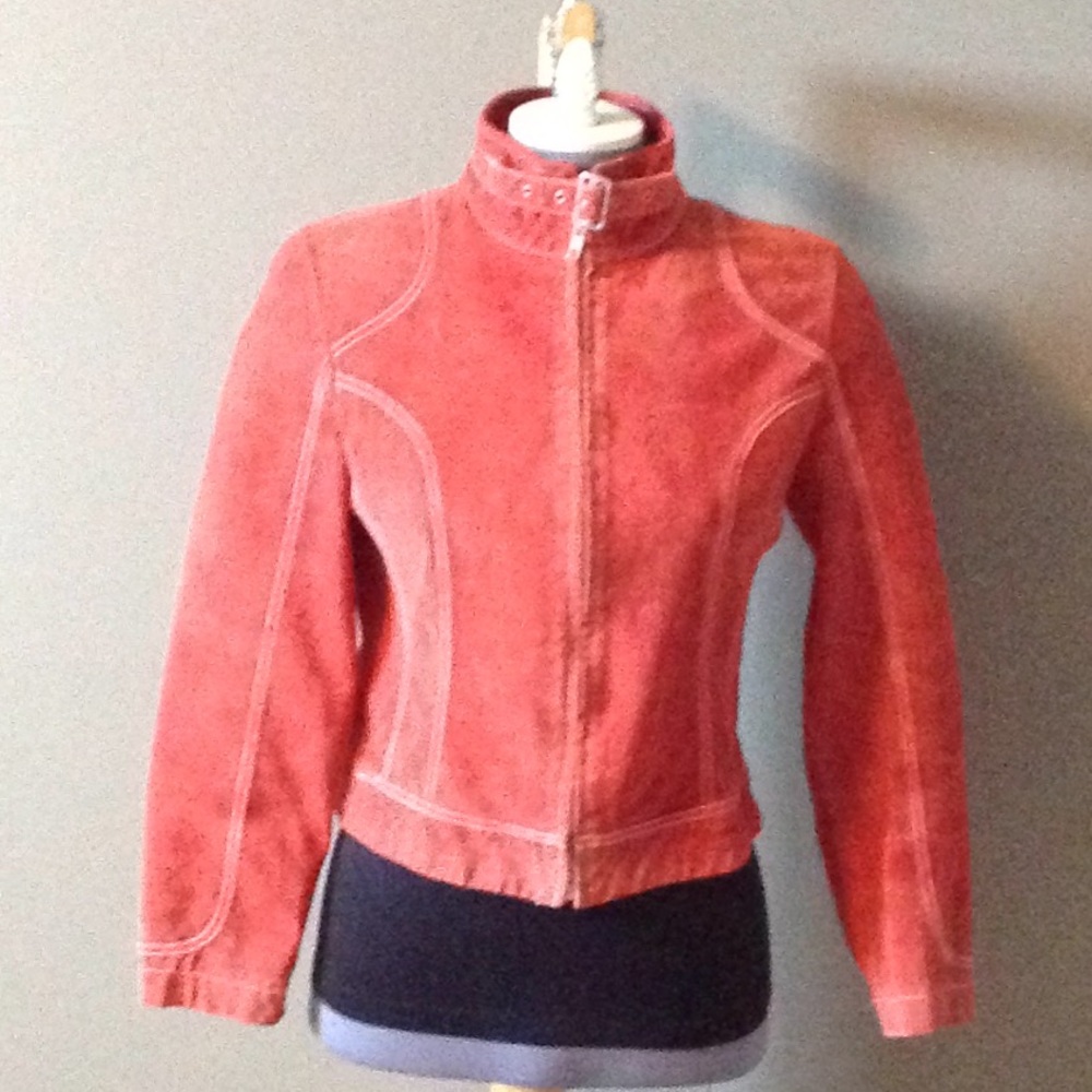 Red suede jacket